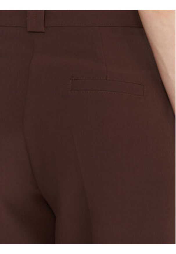 Maryley Spodnie materiałowe 25IB563/43CO Brązowy Regular Fit. Kolor: brązowy. Materiał: syntetyk