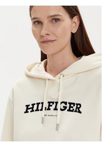 TOMMY HILFIGER - Tommy Hilfiger Bluza Monotype Flock WW0WW41236 Écru Relaxed Fit. Materiał: bawełna #5