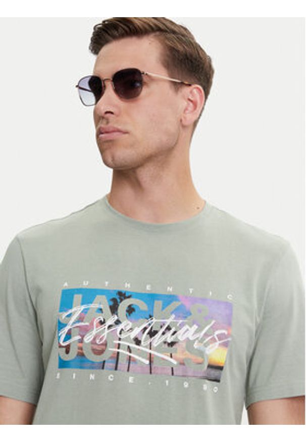 Jack & Jones T-Shirt Colton 12268438 Zielony Standard Fit. Kolor: zielony. Materiał: bawełna
