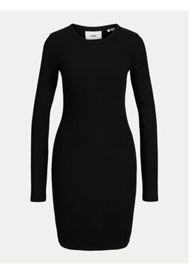 JJXX Sukienka codzienna Forest 12259264 Czarny Slim Fit. Okazja: na co dzień. Kolor: czarny. Materiał: bawełna. Typ sukienki: proste. Styl: casual