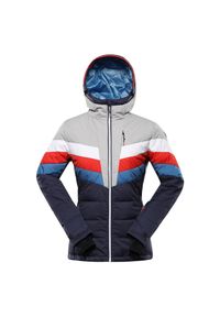ALPINE PRO - Kurtka damska narciarska puchowa Alpine Pro Feedra. Kolor: niebieski. Materiał: puch. Sezon: zima. Sport: narciarstwo