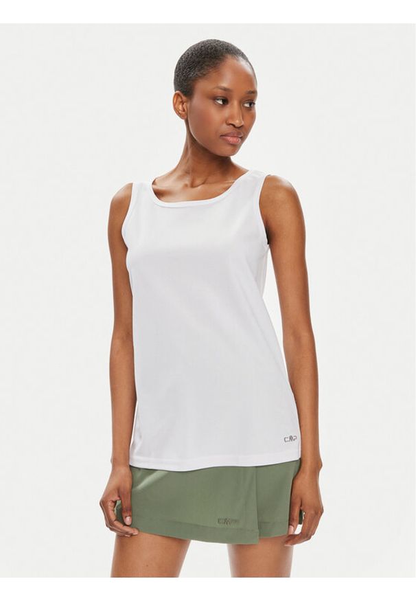 CMP Top 39T5666 Biały Regular Fit. Kolor: biały. Materiał: syntetyk