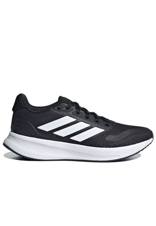 Adidas - Buty dziecięce adidas Runfalcon 5 IE8589 - czarne. Zapięcie: pasek. Kolor: czarny. Materiał: guma. Szerokość cholewki: normalna. Wzór: paski. Model: Adidas Cloudfoam