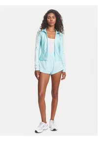 Adidas - adidas Bluza adicolor 3-Stripes JC5579 Turkusowy Slim Fit. Kolor: turkusowy. Materiał: syntetyk #3