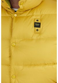 Blauer USA - BLAUER Żółty puchowy bezrękawnik męski Sebastian, Rozmiar 3XL. Kolor: żółty. Materiał: puch. Długość rękawa: bez rękawów #3