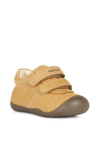 Geox - Półbuty dziecięce. Nosek buta: okrągły. Zapięcie: rzepy. Kolor: żółty. Materiał: guma