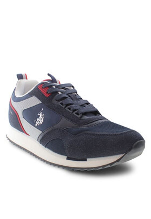 U.S. Polo Assn. Sneakersy Ethan ETHAN001 Granatowy. Kolor: niebieski. Materiał: materiał