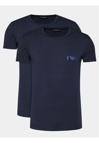 Emporio Armani Underwear Komplet 2 t-shirtów 111670 4R715 06236 Granatowy Regular Fit. Kolor: niebieski. Materiał: bawełna #1