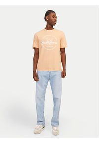 Jack & Jones - Jack&Jones T-Shirt Forest 12247972 Pomarańczowy Standard Fit. Kolor: pomarańczowy. Materiał: syntetyk