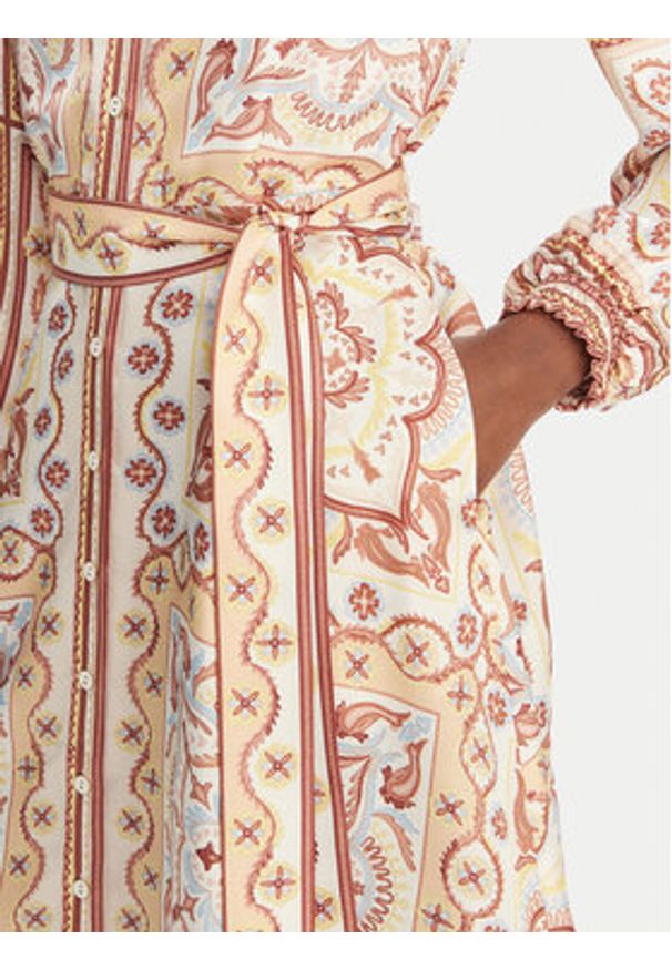 Hale bob - Hale Bob Sukienka koszulowa with silk Arlo 5ZTM670A Beżowy Regular Fit. Kolor: beżowy. Materiał: wiskoza. Typ sukienki: koszulowe