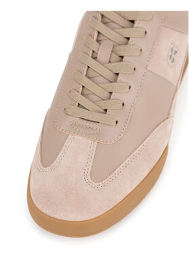 Gino Rossi Sneakersy CARLO-01 124AM Beżowy. Kolor: beżowy. Materiał: zamsz, skóra