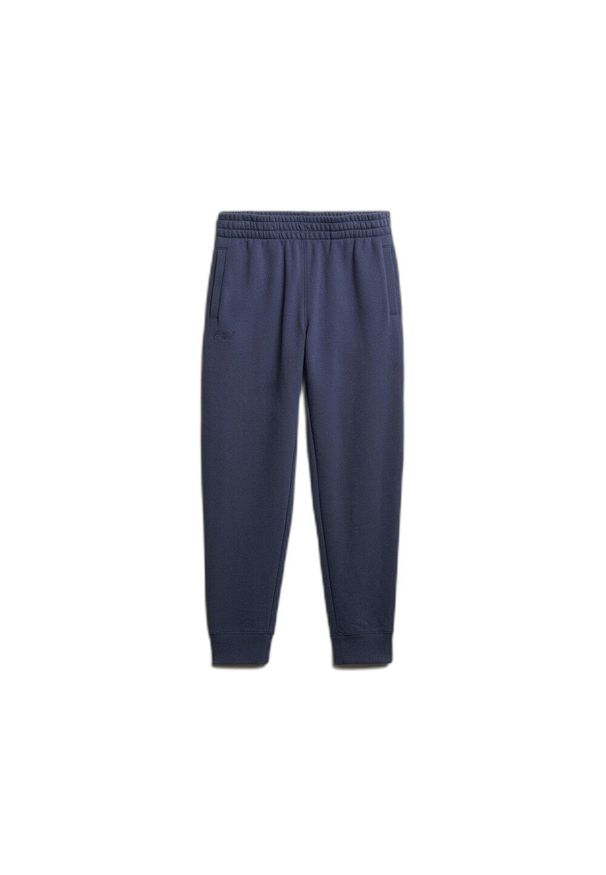 Spodnie dresowe Superdry Essential Logo HB. Kolor: niebieski. Materiał: dresówka