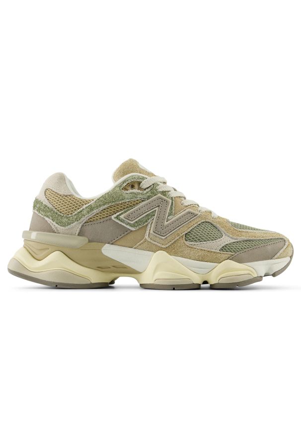 Buty unisex New Balance U9060NTC – beżowe. Kolor: beżowy. Materiał: guma, zamsz, skóra. Szerokość cholewki: normalna. Sport: turystyka piesza