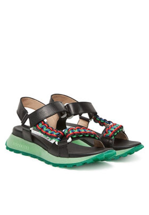 Hispanitas Sandały Maui HV253898 Czarny. Kolor: czarny. Materiał: skóra