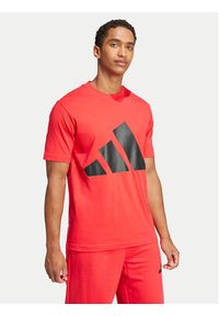 Adidas - adidas T-Shirt Essentials Big Logo JE8934 Czerwony Regular Fit. Kolor: czerwony. Materiał: bawełna