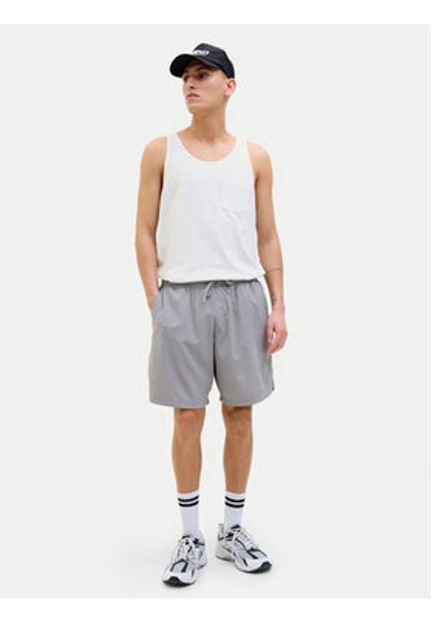 Jack & Jones - Jack&Jones Tank top Varenna 12273165 Biały Regular Fit. Kolor: biały. Materiał: bawełna