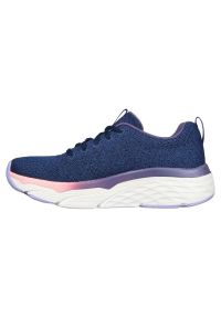 skechers - Buty Skechers Max Cushioning Elite™ Clarion W 128564-NVPR niebieskie. Kolor: niebieski. Materiał: dzianina, syntetyk, guma. Szerokość cholewki: normalna. Obcas: na platformie. Sport: fitness #2