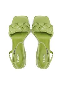 DeeZee Sandały Y7157-9 Zielony. Kolor: zielony. Materiał: skóra #3