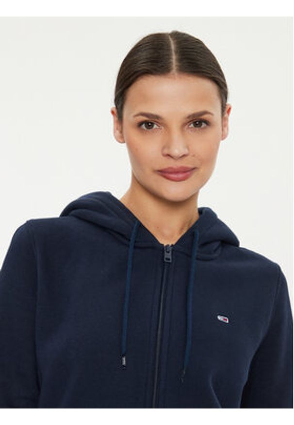 Tommy Jeans Bluza Flag DW0DW19729 Granatowy Regular Fit. Kolor: niebieski. Materiał: bawełna