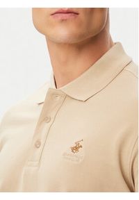 Beverly Hills Polo Club Polo P-SS26M-P450124 Beżowy Regular Fit. Typ kołnierza: polo. Kolor: beżowy. Materiał: bawełna #5
