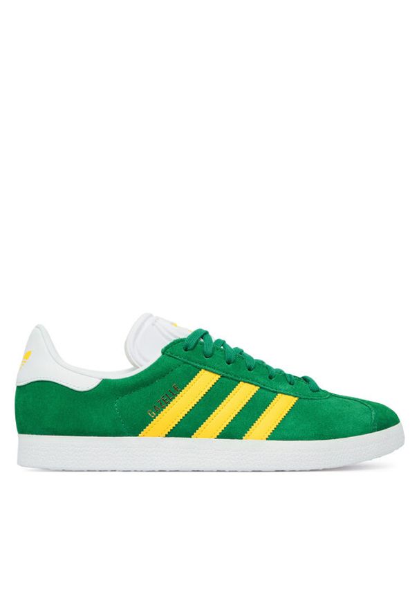 Adidas - adidas Sneakersy Gazelle HQ9187 Zielony. Kolor: zielony. Materiał: skóra, zamsz. Model: Adidas Gazelle