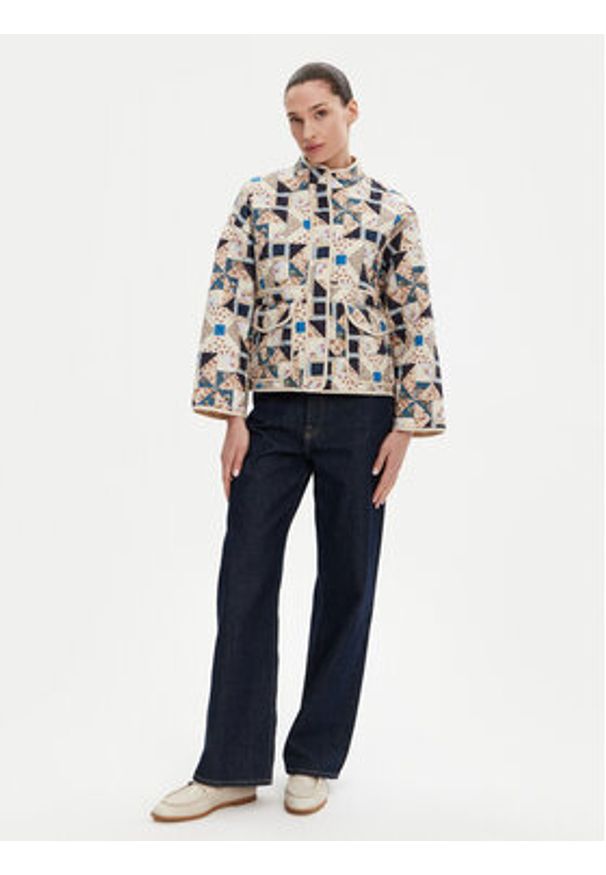 Weekend Max Mara Kurtka przejściowa 2515081081650 Beżowy Regular Fit. Kolor: beżowy. Materiał: bawełna
