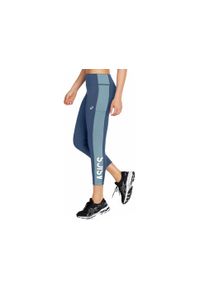 Legginsy sportowe fitness do biegania Asics Sport Logo. Kolor: niebieski. Sport: fitness