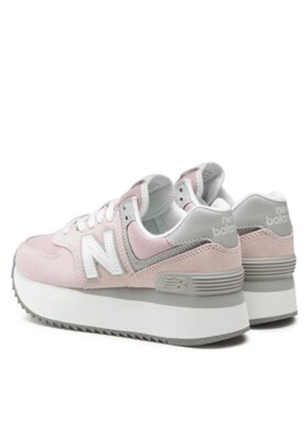 New Balance Sneakersy WL574ZSE Różowy. Kolor: różowy. Materiał: zamsz, skóra. Model: New Balance 574