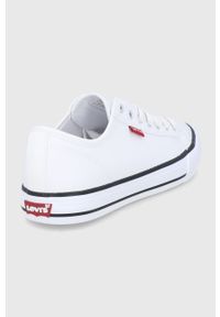 Levi's® - Levi's Tenisówki kolor biały. Okazja: na spotkanie biznesowe. Nosek buta: okrągły. Zapięcie: sznurówki. Kolor: biały. Materiał: guma. Styl: biznesowy #3