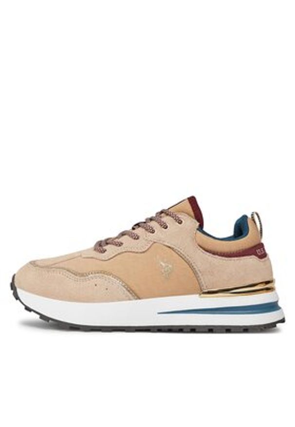 U.S. Polo Assn. Sneakersy SOFIA002B Beżowy. Kolor: beżowy. Materiał: materiał