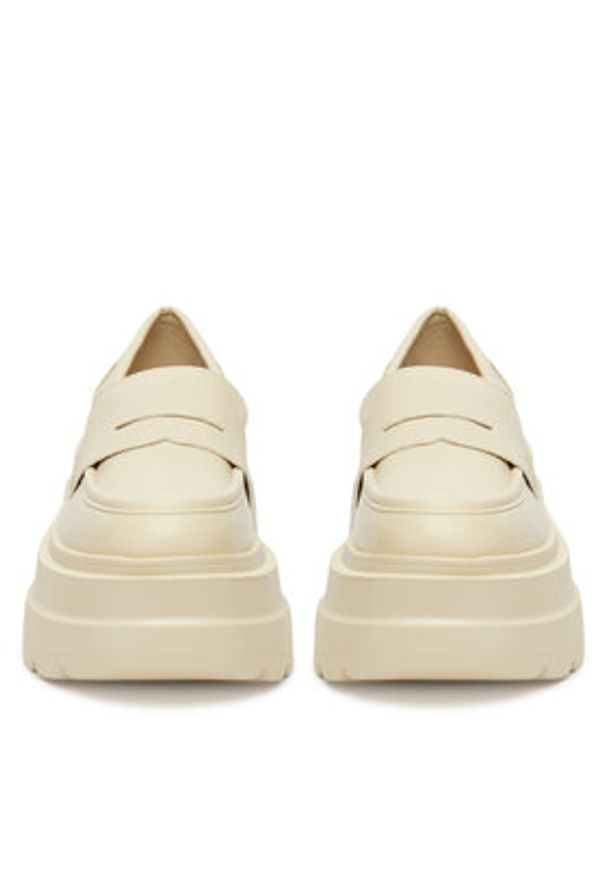 DeeZee Loafersy ST0242613-1 Beżowy. Kolor: beżowy. Materiał: skóra