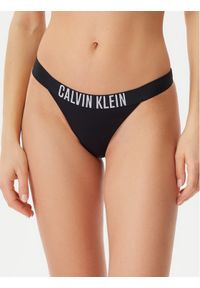 Calvin Klein Swimwear Dół od bikini KW0KW02857 Czarny. Kolor: czarny. Materiał: syntetyk