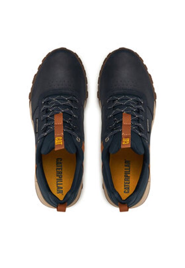 CATerpillar Sneakersy Hex Ready Low WP P726102 Granatowy. Kolor: niebieski. Materiał: skóra