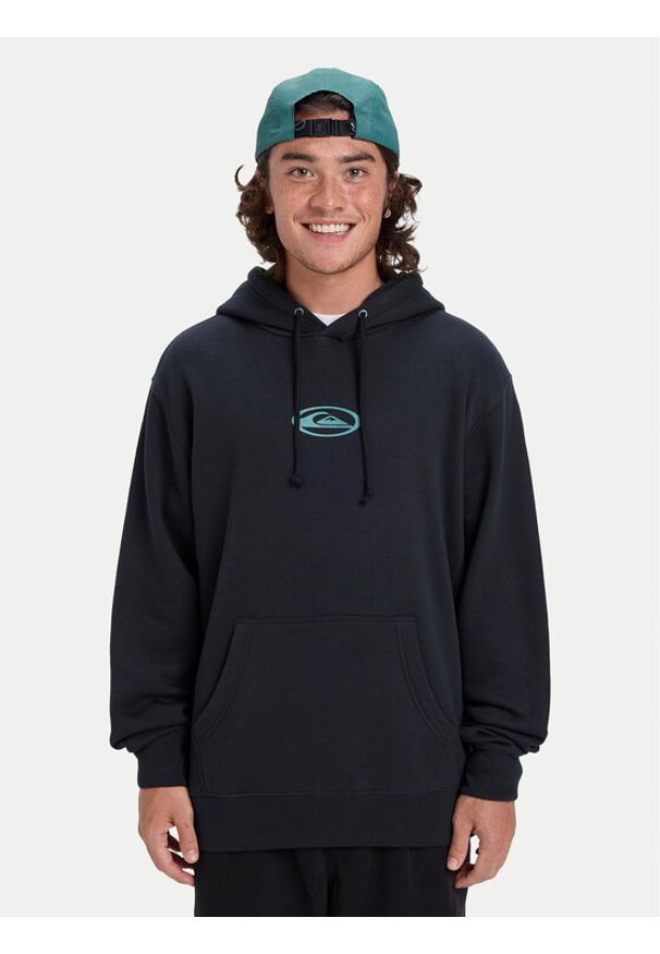 Quiksilver Bluza Salt Water Graphic EQYFT05126 Czarny Regular Fit. Kolor: czarny. Materiał: syntetyk, bawełna