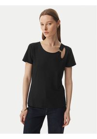 Liu Jo Sport T-Shirt TA6098 JS005 Czarny Regular Fit. Kolor: czarny. Styl: sportowy #1