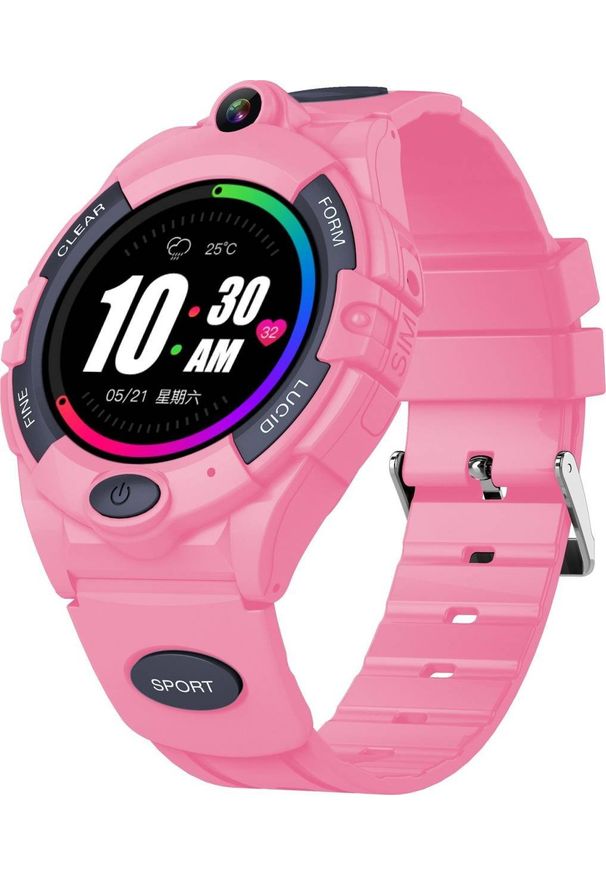 Smartwatch Bemi Sport Różowy. Rodzaj zegarka: smartwatch. Kolor: różowy. Styl: sportowy