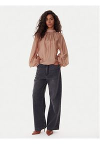 ViCOLO Bluzka TF0314 Brązowy Regular Fit. Kolor: brązowy. Materiał: syntetyk #4