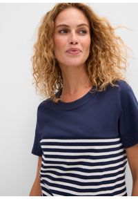 bonprix - T-shirt. Kolor: niebieski. Wzór: paski #3