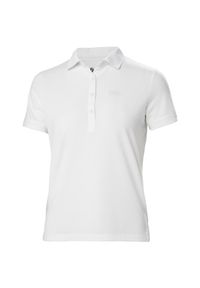 Damska koszulka polo Helly Hansen Siren. Typ kołnierza: polo. Kolor: biały. Styl: klasyczny #1