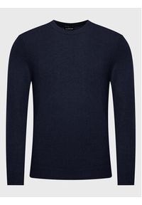 Sisley Sweter 102HS1B17 Granatowy Regular Fit. Kolor: niebieski. Materiał: wełna #5