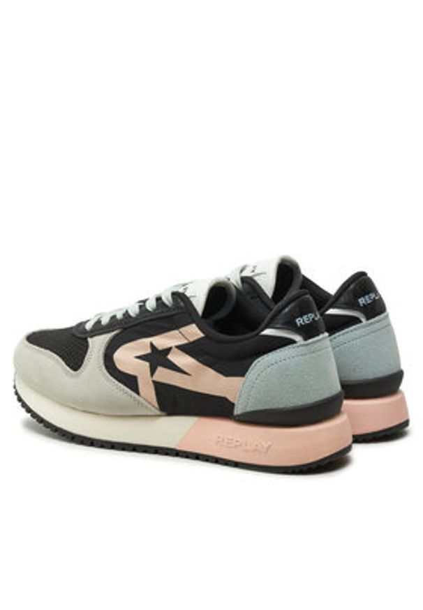 Replay - REPLAY Sneakersy GWS9O.000.C0003T Czarny. Kolor: czarny. Materiał: zamsz, skóra