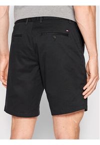 TOMMY HILFIGER - Tommy Hilfiger Szorty materiałowe Brooklyn MW0MW23563 Czarny Regular Fit. Kolor: czarny. Materiał: bawełna #4