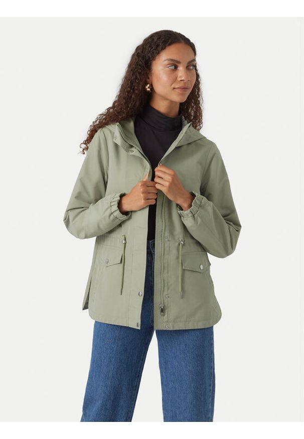 Vero Moda Parka Paisley 10301577 Khaki Regular Fit. Kolor: brązowy. Materiał: syntetyk. Wzór: paisley