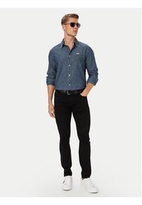 Guess Koszula M6YH44 D1297 Granatowy Regular Fit. Kolor: niebieski. Materiał: bawełna #4