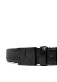 Calvin Klein Pasek Męski Emblem Plaque Smooth 35Mm LV04D7046G Czarny. Kolor: czarny. Materiał: skóra #3