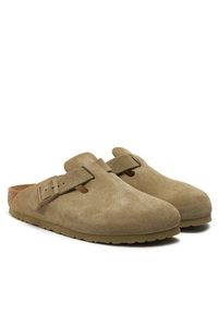 Birkenstock Klapki Boston Leve 1025844 Zielony. Kolor: zielony. Materiał: skóra, zamsz #5