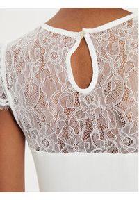 Morgan Bluzka 232-DGIULIA Biały Slim Fit. Kolor: biały. Materiał: wiskoza #5