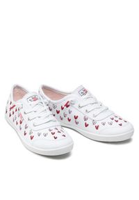 skechers - Skechers Sneakersy Love Brigade 113951/WRPK Biały. Kolor: biały. Materiał: materiał #3