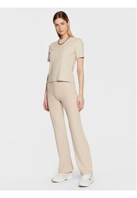 Calvin Klein Jeans Bluzka J20J220774 Beżowy Regular Fit. Kolor: beżowy. Materiał: wiskoza #5