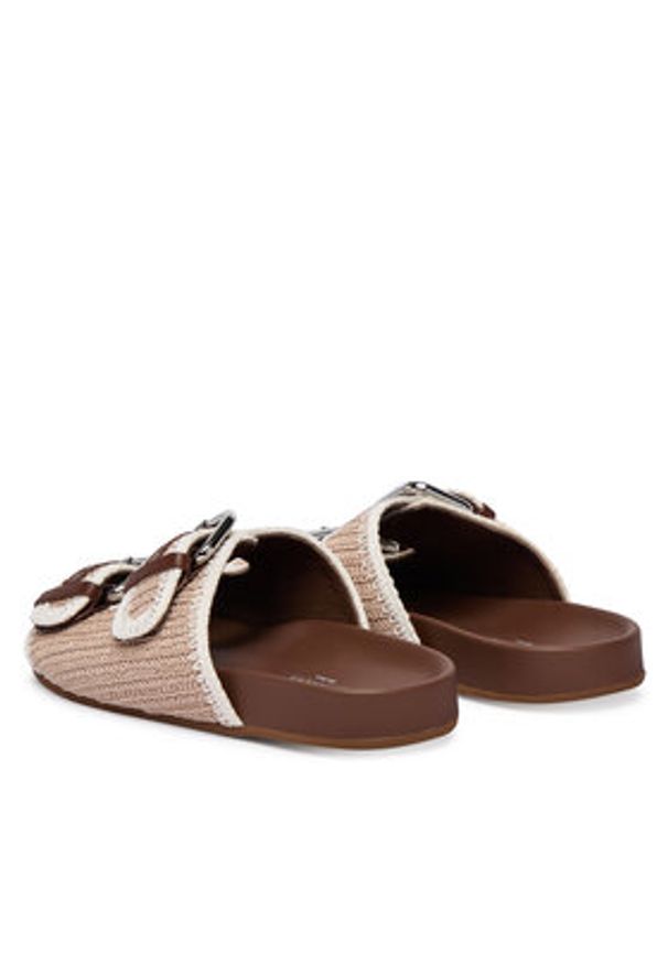 Weekend Max Mara Klapki 2615521055600 Beżowy. Kolor: beżowy. Materiał: materiał